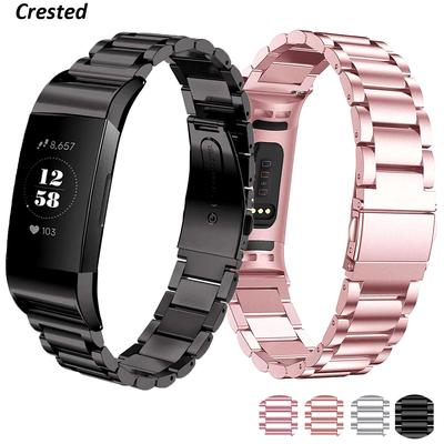Ремешок из нержавеющей стали для браслета Fitbit Charge 3 Сменный браслет Charge3/Charge4 Смарт-часы Браслет Fitbit Charge 4