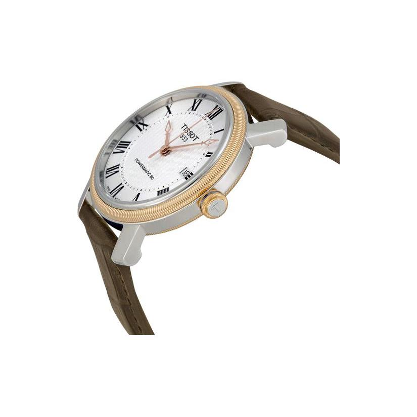 Tissot Коллекция Harbor Механический механизм Водонепроницаемость 50 метров Мужские часы Часы 40 мм Серебристый циферблат T097.407.26.033.00