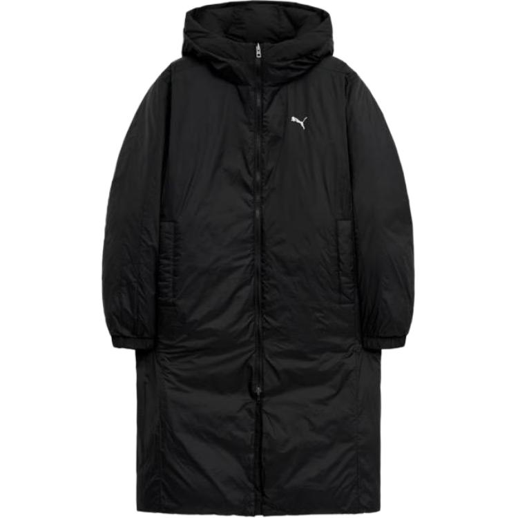 Puma Ультра HC04 модный минималистичный двусторонний теплый длинный пуховик унисекс верхняя одежда черный 941155-01