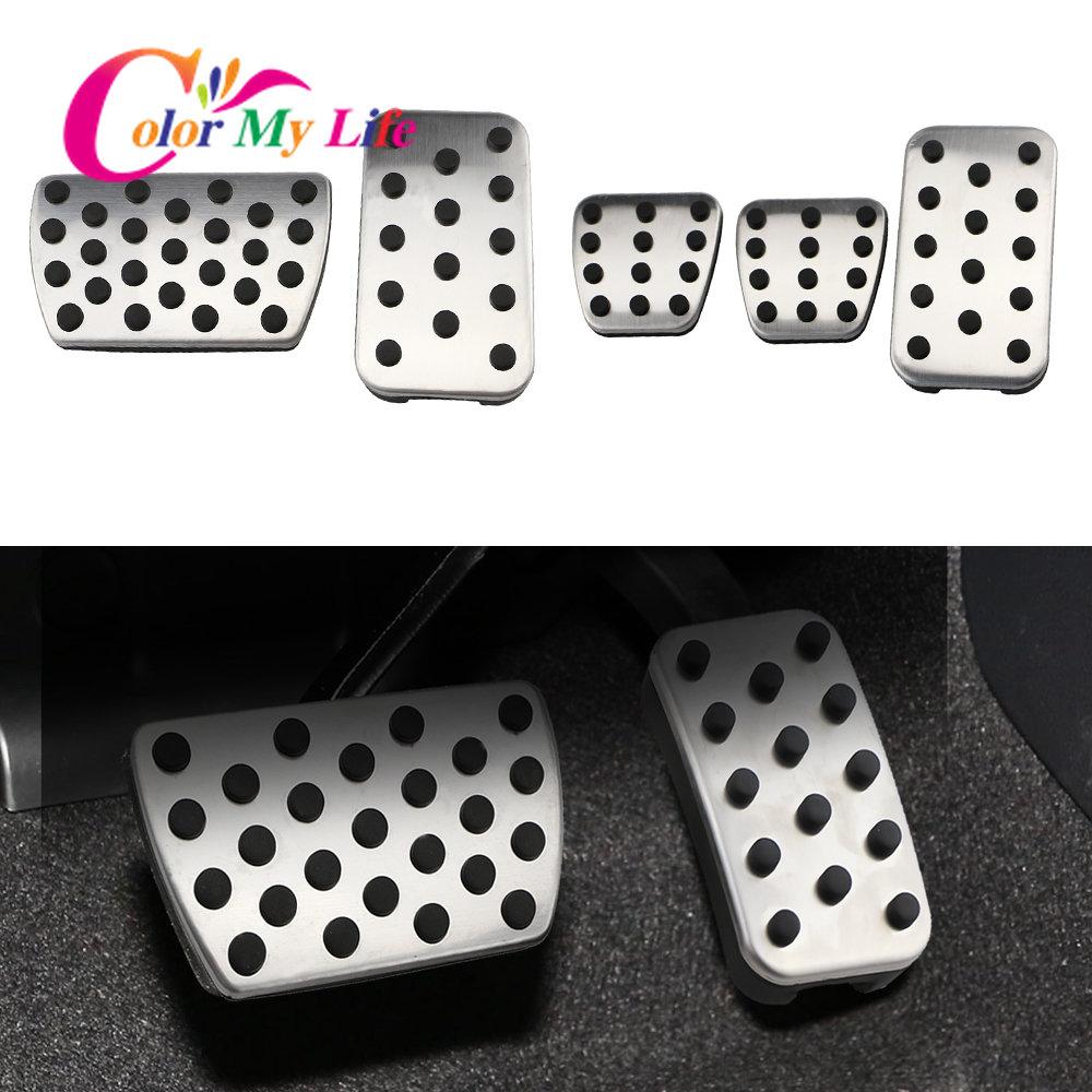 Color My Life автомобильный Стайлинг из нержавеющей стали, автомобильный чехол для педали газового тормоза, накладка на педали автомобиля для Honda CR-V CRV CR V 2017