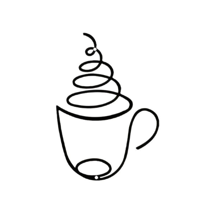 652F Metal Coffee Sign Wall Decors for Home Kitchen Cafe Restaurant Coffee Station Gift for Coffee Lover Birthday Christmas