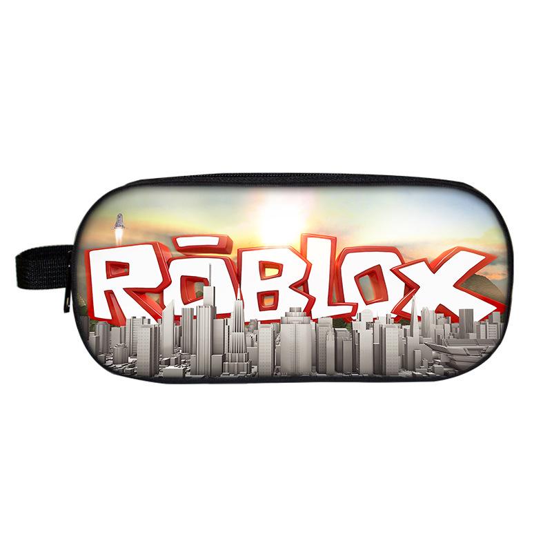 Двухъярусный пенал Roblox для школьников - Мультяшная модная канцелярская коробка