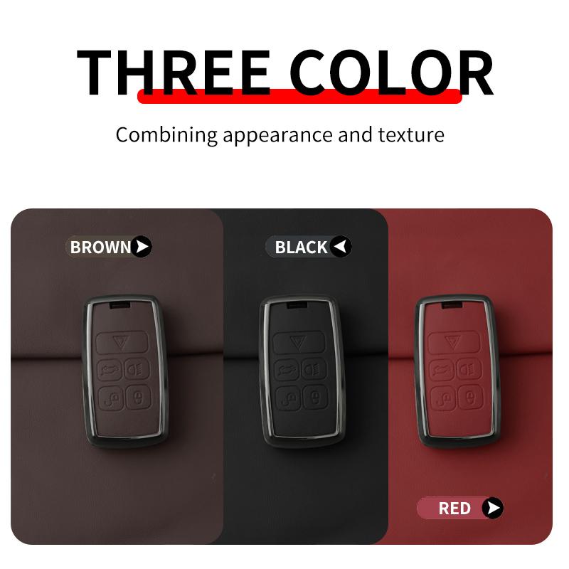 Interior Mouldings Car Zinc Alloy Key Case Cover Shell For Land Rover Range Rover Discoverry 5 Sport Evoque For JAGUAR XE XF XJ