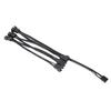 Portable Fan PWM Splitter 5/6 Ways Connector Cable Adapter Female To Male Pwm Fan Cable PVC Insulation Material for Computer CPU