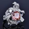 Sace Gems Classic Bowknot Copper Alloy Zircon Ring Ladies Jewelry Wedding Promise Party Gift