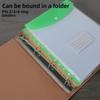 12Pcs Large-Capacity File Folder Expansion Bag Waterproof Binder Cash Envelopes  Storage Bag