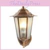 Ретро уличный шестигранный настенный светильник с медной отделкой и водонепроницаемой светодиодной технологией
