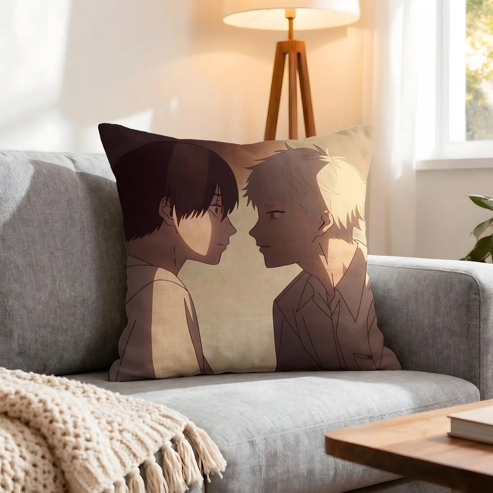 Manga The Summer Hikaru Died Cushion Cover 1Pcs Decorative Covers Soft Cushion Case For Sofa Couch Decor 40X40 45X45 Pillowcases