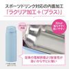 Zojirushi Seamless Lid One-Touch Mug Bottle Soft Grey SU-BA48-HM