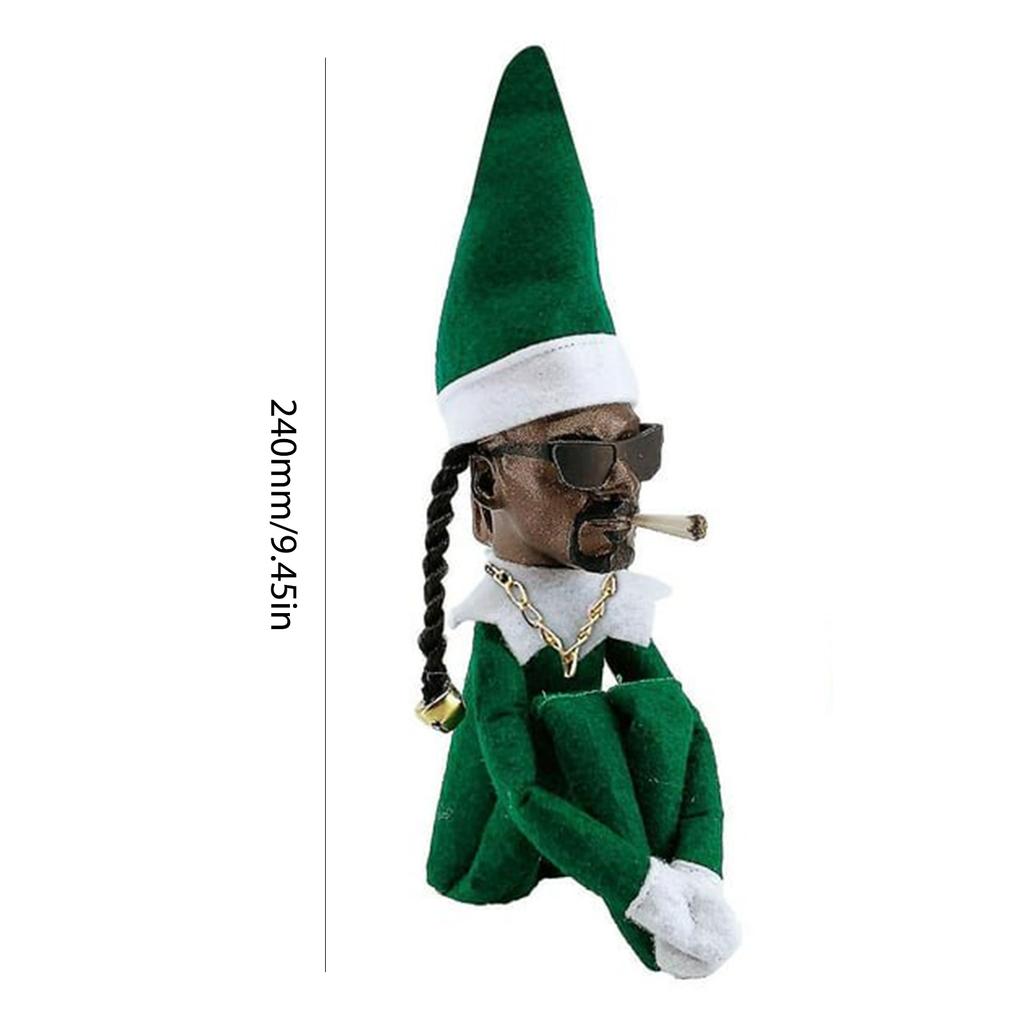 1/2pcs Snoop On A Stoop Christmas Elf Doll 2025 Christmas Decorations Festive Atmosphere Doll Ornament New Year Xmas Gift