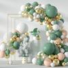 Wedding Birthday Baby Shower Gender Reveal Decorations Dusty Blue White Balloon Arch Garland Kit