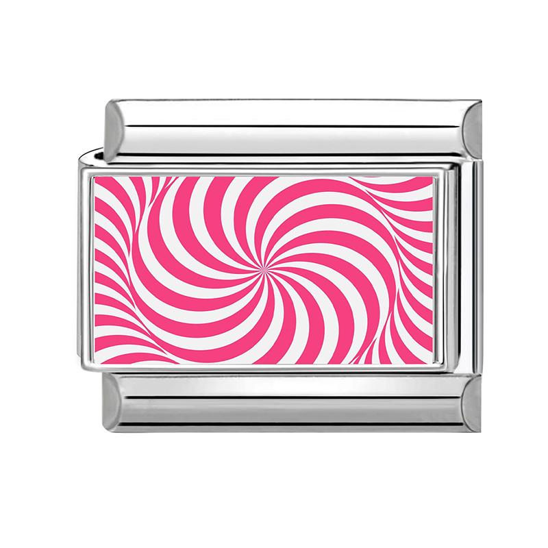Модная розовая серия Sun Lips Глаза девочек-цветочниц Кошачья любовь Итальянский шарм Звенья Подходит для 9-миллиметрового браслета из нержавеющей стали Сделай сам Изготовление ювелирных изделий