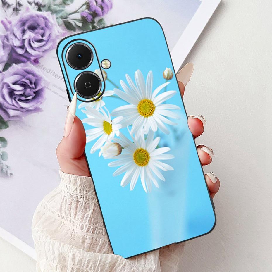 Cute Painting Phone Case For Tecno Spark Go 2 2025 Soft Silicone TPU Back Cover For Tecno Spark Go2 KM4 Cases Bumpers