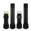 16 мм Ремешок из смолы и силикона для Casio G-Shock GA-100/110/120 GA400/700 GD-100/110 G-8900 GLS-100 Мужской женский Черный Золотой Ремешок для часов