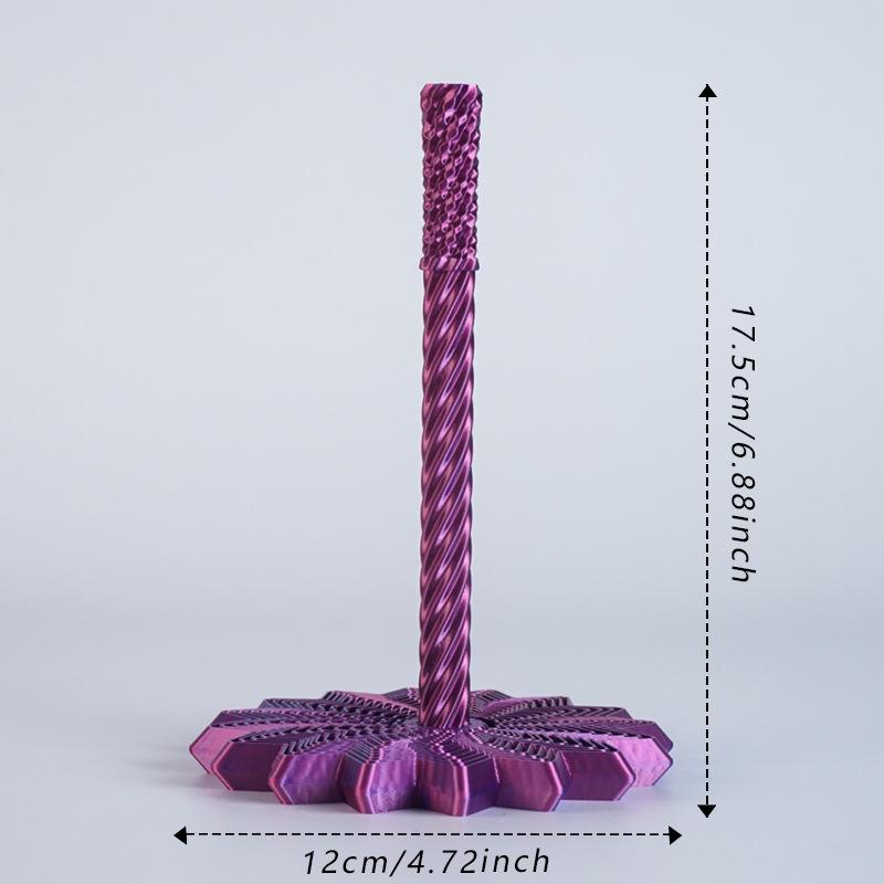Складной зонт с длинной ручкой Модель 3D-печати Спиральная декомпрессионная декорация Украшения для дома Настольные украшения