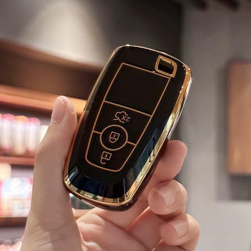 TPU Car Key Case Cover, Key Fob Cover For Ford Expedition For Mustang For Fusion For Raptor F250 F350 F450 F550 For Edge