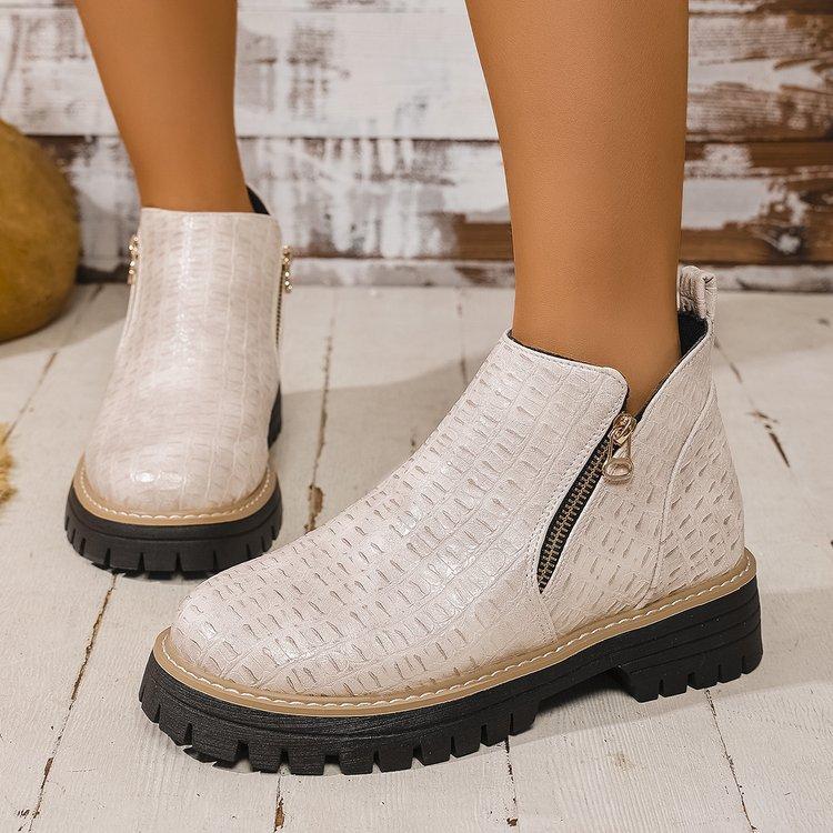 Large Size Short Boots Women's High Top Casual Short Boots Women's Style Fashion Women's Martin Boots