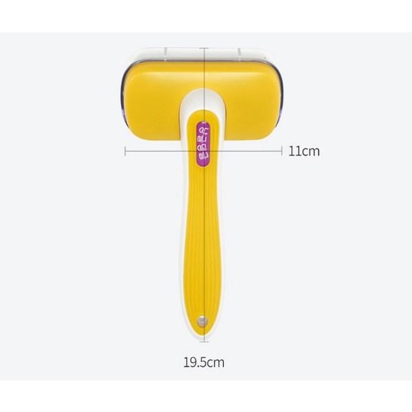 Подвесная щетка для удаления шерсти домашних животных в одно касание K04, тип C (желтый + фиолетовый..., 1 шт.), Корейский шампунь для домашних животных.