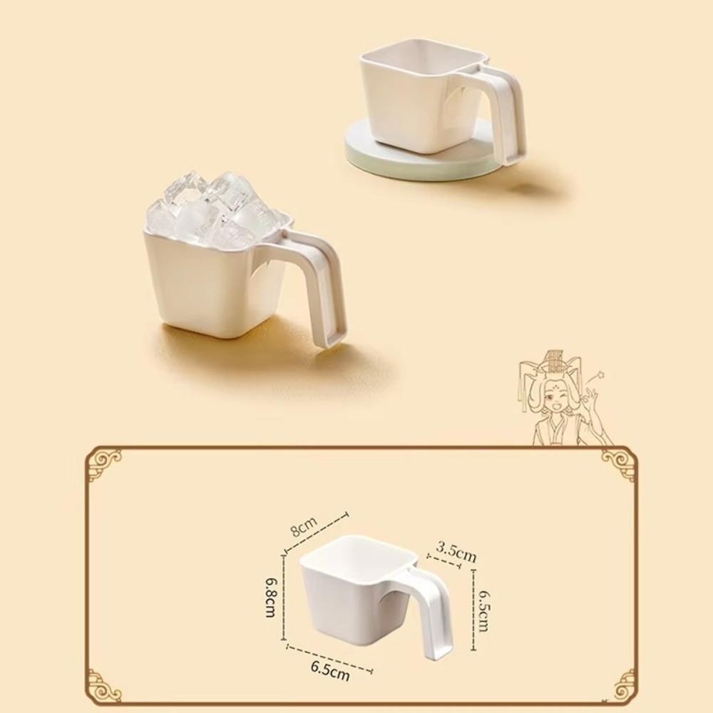 Plastic Ice Scoop Square Measuring Cup Portable Ice Shovel Gadget Kitchen Utensil