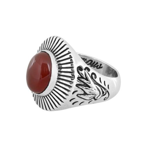 Anonymous Artisan Swallow Egg Ring - Red