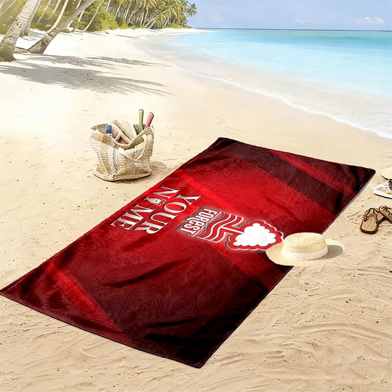 Nottingham Forest FC Print Beach Towel, Large Soft Quick Dry Towel for Beach Camping Swimming