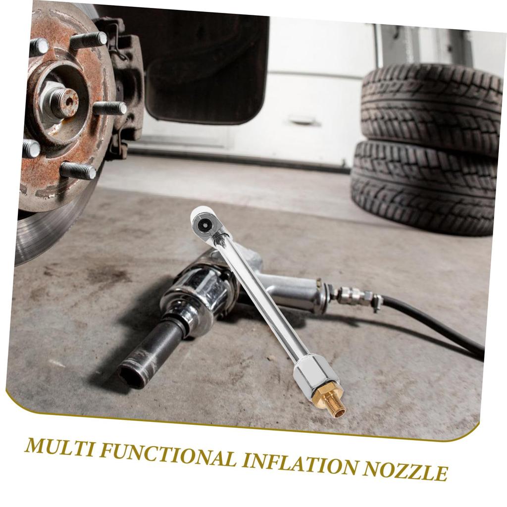 HAWILLOSCH Inflatable Nozzle Accessories Air Chuck Quick Connect Straight Air Chuck Tire Filler Tire