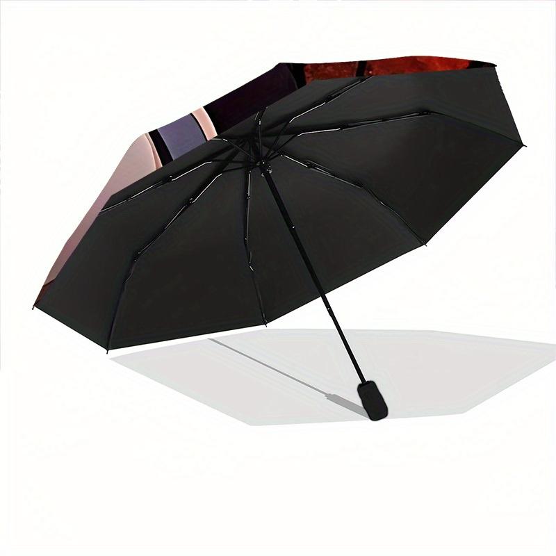 1pc Kakashi Hatake Automatic Umbrella Durable Iron Frame & Plastic Handle, Gift for Men & Women, Sturdy Construction, Playful Design yy250826189
