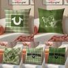 True Religion Anti-dustmite Pillowcase Invisible Zipper Silky Short Plush Sofa Cushion Cover