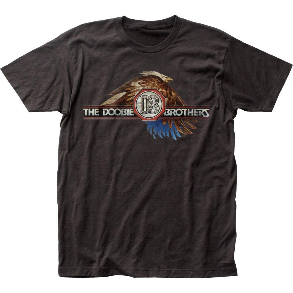 The Doobie Brothers Eagle Mens T Shirt Rock and Roll Classic Band Tee New Black Pattern Breathable Sweat-absorbing Versatile