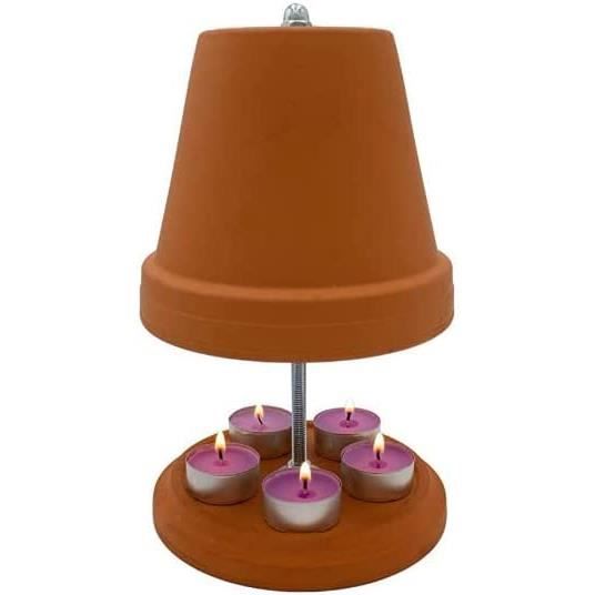 Диффузор для аромата - АРОМАТИЧЕСКАЯ ПЕЧЬ - Подсвечник - Терракота - Керамика - Оранжевый