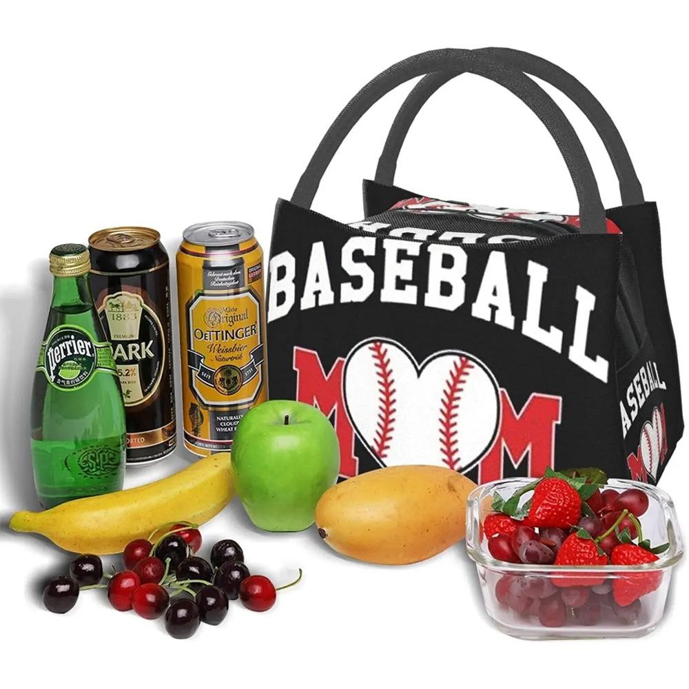 Изолированная сумка-холодильник для ланча Baseball Mom, сумка-органайзер для женщин