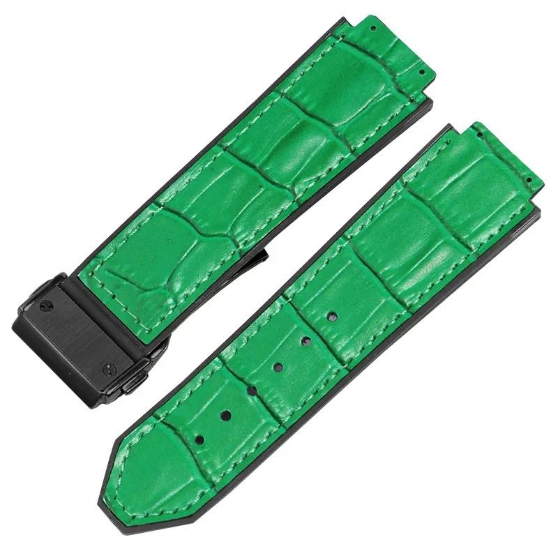 Для Hublot Big Bang Серии Натуральная Кожа Ремешок для Часов Браслет на Запястье Аксессуары для Часов 26мм-19мм Мужской Женский Ремешок