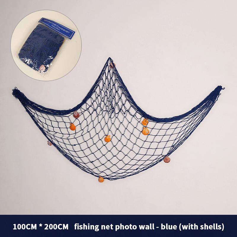 Рыболовная сеть, настенные гобелены, украшение для студии, украшение для комнаты, Mediter, морские наклейки, морские над садом, морские поделки