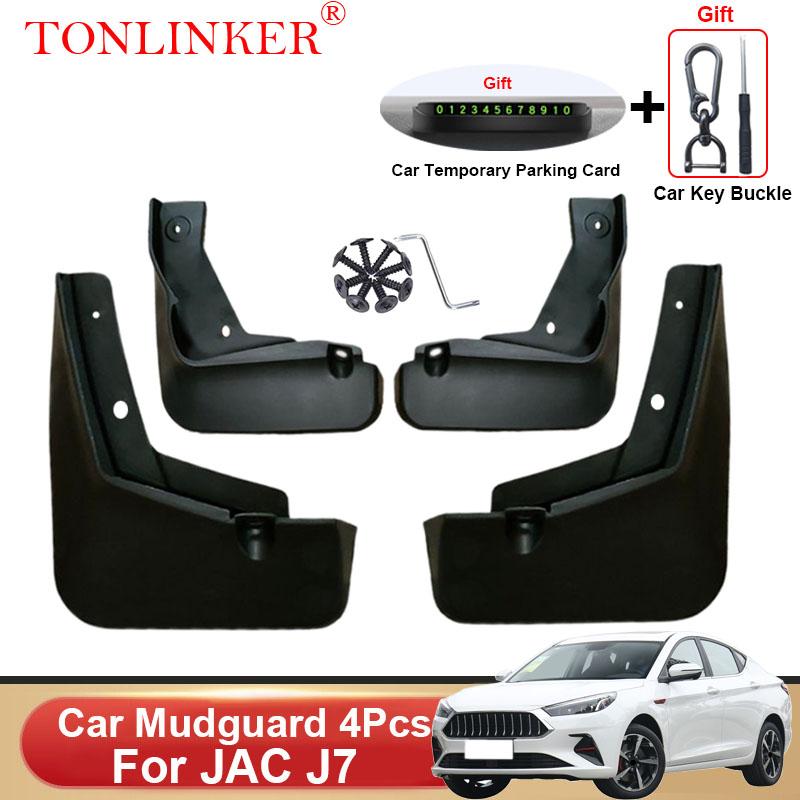 TONLINKER Car Mudguard For JAC J7 2022 2023 Front Rear Mud Flaps Mudguards Splash Guards Fender Mudflaps