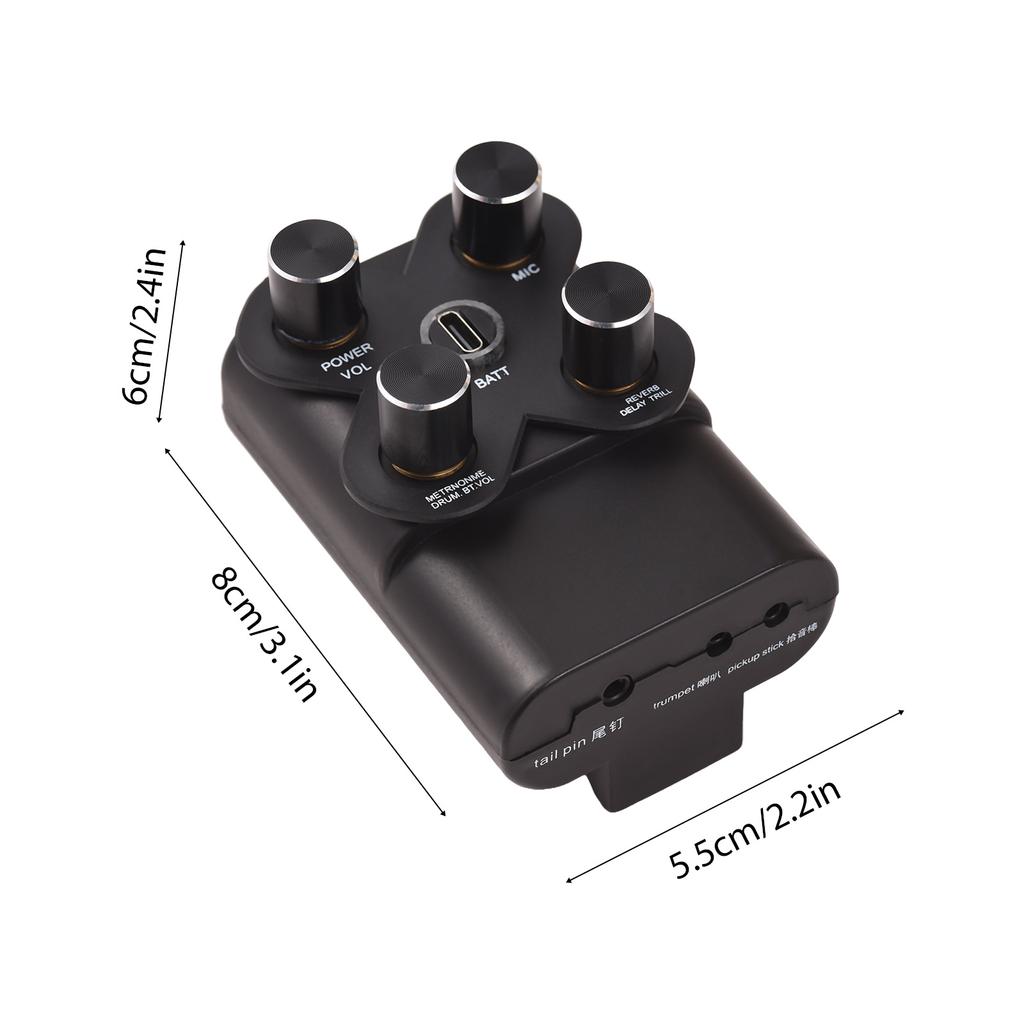 Звукосниматель для классической гитары Вибрационный звукосниматель со встроенной драм-машиной BT Метроном