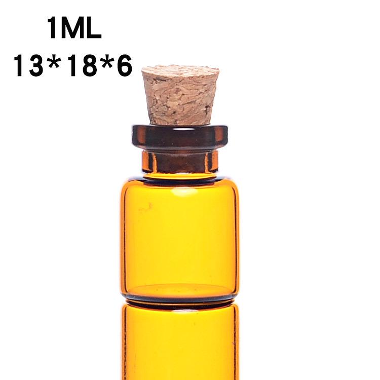 Brown Cork Mini Wish Bottle Pendant 13x18/13x24 for DIY Jewelry