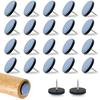 Drado Chair Leg Covers, Non-Slip Chair Sliders, 22-Pack, Chair Leg Caps, Anti-Scratch, Quiet, Non-Removable, Round, Small, Furniture Sliders, Easy To