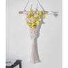 Dried Flower Mesh Basket Handwoven Cotton Rope Macrames Plant Holder Stand Wall Hangings Pocket Indoor Home Decorations