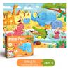 24Pcs Carrying Jigsaw Puzzle Children Paper Large Pieces Puzzle Early Learning Enlightenment Gift 3-6 Years Old Baby Toys Toddler Puzzle Gift Box
