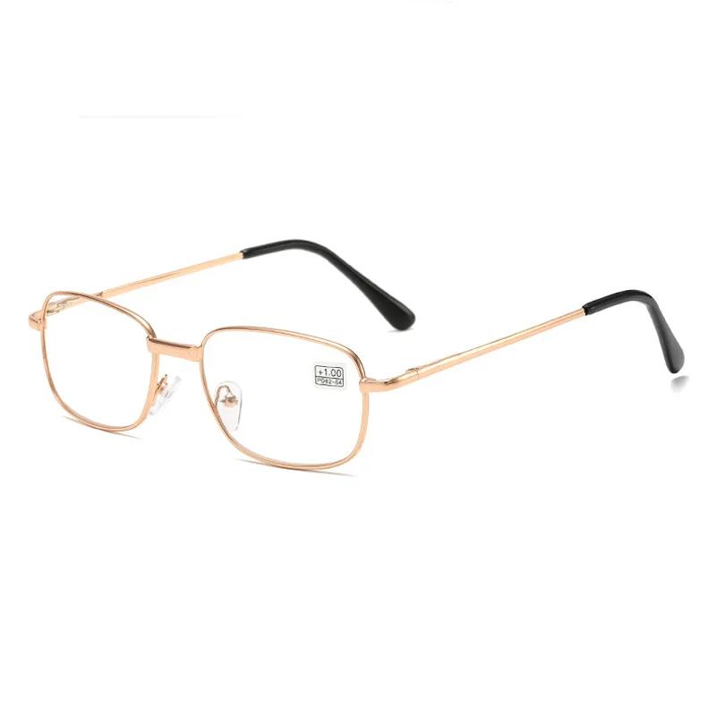 Unisex Metal Frame Reading Glasses Vintage Prescription Presbyopia Eyeglasses Hyperopia Eyewear Diopter 0 To +4.0 Eyeglasses