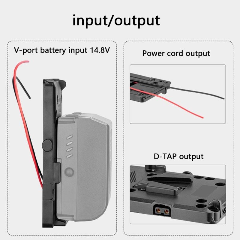 Универсальная площадка для аккумулятора V-lock V-mount Адаптер питания для камеры для видеокамер и стабилизаторов