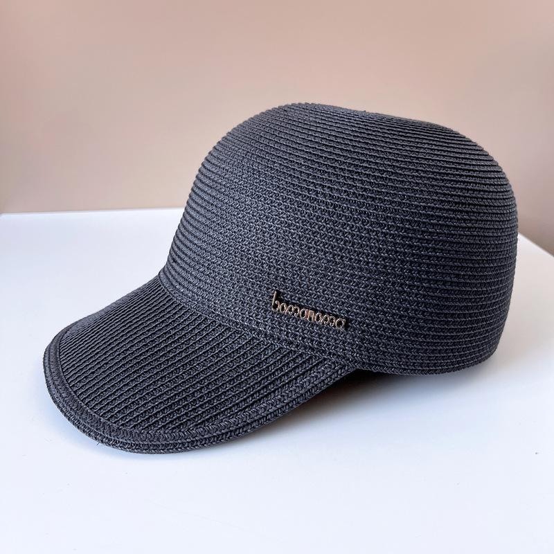 Оригинальная простая утиная кепка, мужская и женская солнцезащитная соломенная шляпа, модная однотонная конная шляпа, бейсболка для путешествий на открытом воздухе
