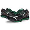Mizuno Wave Prophecy LS Спортивная мода Низкие кроссовки для бега Унисекс кроссовки Черный Зеленый D1GG230101