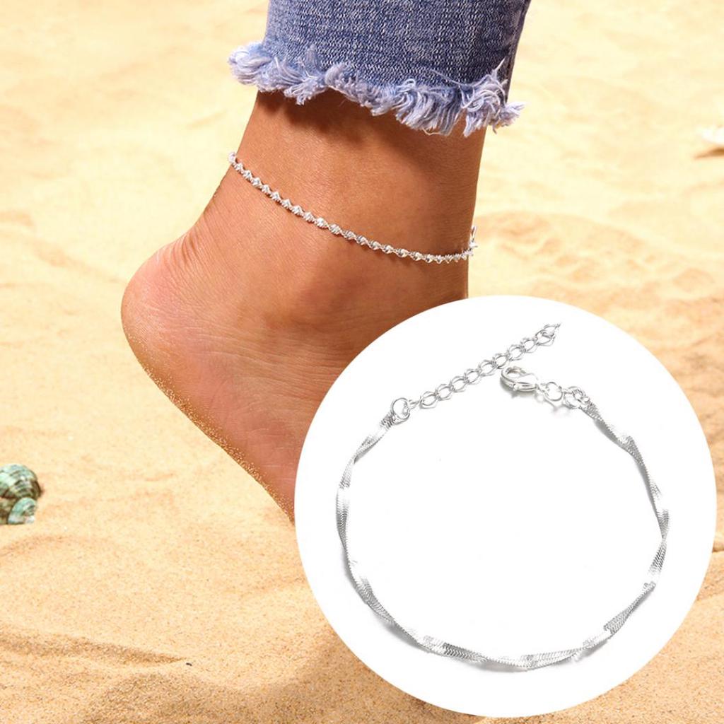 Useful Boho Women Slim Ankle Chain Foot Bracelet Anklet Barefoot Sandal Beach Jewelry