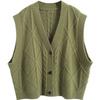 Весенне-осенний винтажный вязаный жилет женский ленивый британский стиль верхняя одежда короткий свитер кардиган