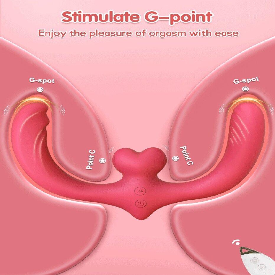 G-spot Dildo Vibrator Sex Toys Double-ended App Remote Control Strapless Realistic Silicone Dildos Adult Toys for Women Lesbian