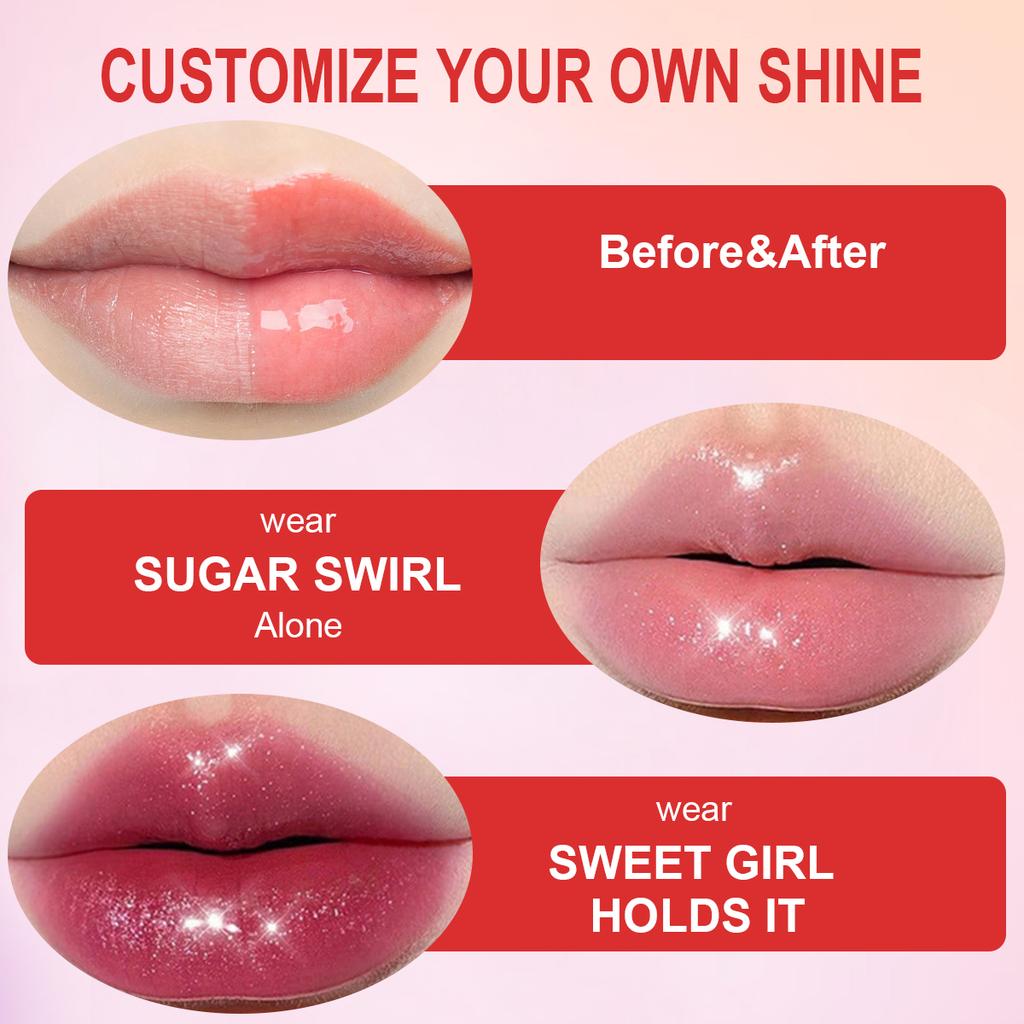 8 Color Jar Lip Nectar Hydrating Mirror Lip Glaze Milk Jar Lip Oil Doodle Lips Whitening Translucent Moisturizing