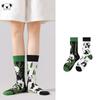 Cotton Ankle Socks Women Men With Floral Animal Prints Comfortable Mid-Calf Daily Wear