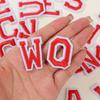 A-Z Letters Polyester DIY Cloth Applique For Hat Jacket Multiple Colors Handmade Embroidery Sewing Fashion Accessories