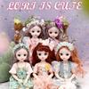 30CM Mini Movable 23Jointed Doll Girls Toy 3D Big Eyes BJD Princess Full Outfits Dresses Collection Childrens Doll Gift